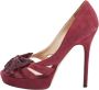 Jimmy Choo Pre-owned Suede heels Purple Dames - Thumbnail 1