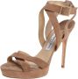 Jimmy Choo Pre-owned Suede sandals Beige Dames - Thumbnail 1