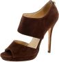 Jimmy Choo Pre-owned Suede sandals Brown Dames - Thumbnail 1