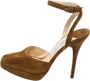 Jimmy Choo Pre-owned Suede sandals Brown Dames - Thumbnail 1