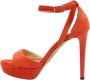 Jimmy Choo Pre-owned Suede sandals Orange Dames - Thumbnail 1