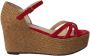 Jimmy Choo Pre-owned Suede sandals Red Dames - Thumbnail 1