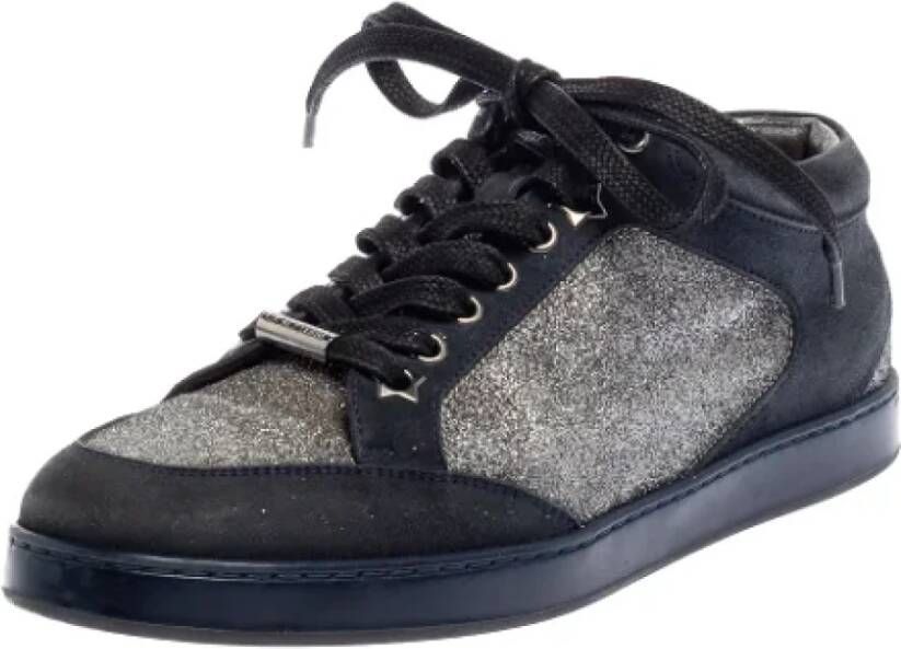 Jimmy Choo Pre-owned Suede sneakers Gray Dames