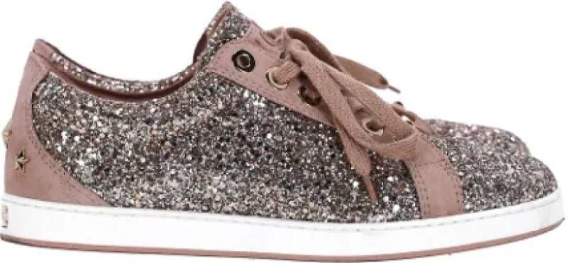 Jimmy Choo Pre-owned Suede sneakers Multicolor Dames