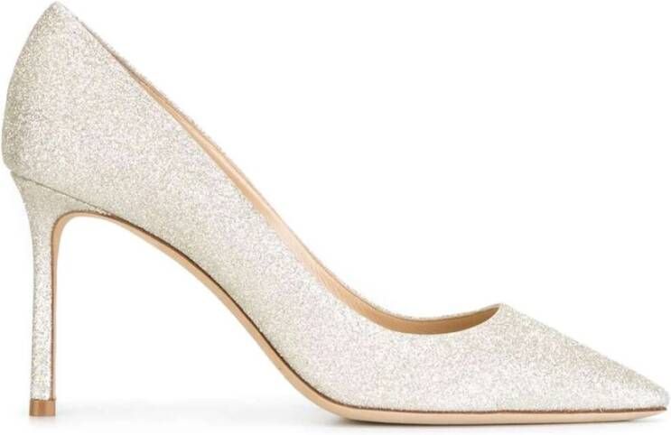 Jimmy Choo Glitter Slip-on Pumps Gray Dames