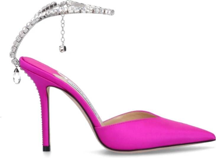 Jimmy Choo Pumps & high heels Saeda 100 Pumps Satin in roze