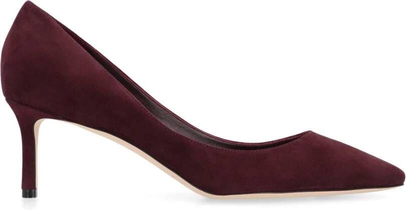 Jimmy Choo Puntige Neus Suède Stiletto Hakken Pumps