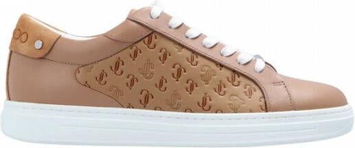 Jimmy Choo Rome sneakers met jacquard Beige - Foto 1