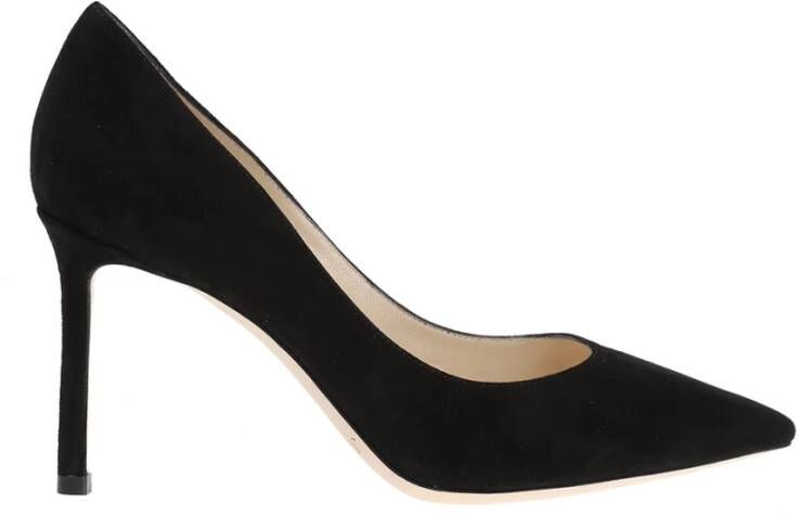 Jimmy Choo Zwarte suède pumps met puntneus