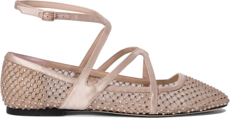 Jimmy Choo Elegante platte ballerina's in pastelkleuren Pink Dames