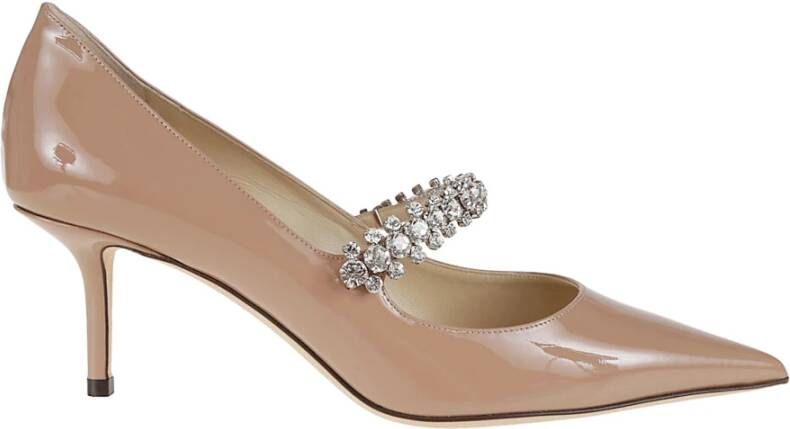 Jimmy Choo Pumps & high heels Bing' Pink Pumps With Crystal Embellishment In Pat in beige