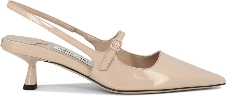 Jimmy Choo Roze Lakleren Pumps met Puntige Neus