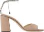 Jimmy Choo Roze Suède Kristal Sandalen - Thumbnail 1