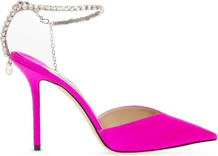 Jimmy Choo Pumps & high heels Saeda 100 Pumps Satin in roze