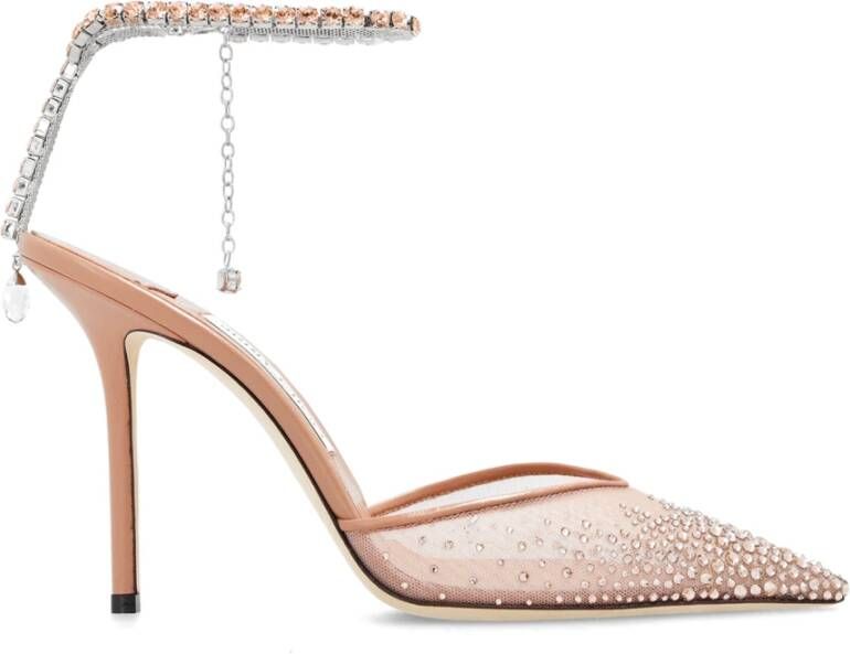 Jimmy Choo Pumps met Kristallen Versiering Pink Dames