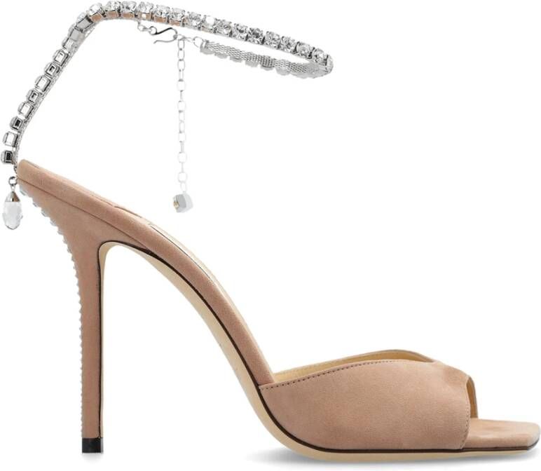 Jimmy Choo Saeda sandalen met hak Beige Dames