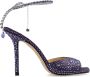 Jimmy Choo Saeda sandalen verfraaid met kristallen Paars - Thumbnail 1