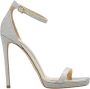 Jimmy Choo Glitter Leren Sandalen met Enkelbandje Yellow Dames - Thumbnail 1