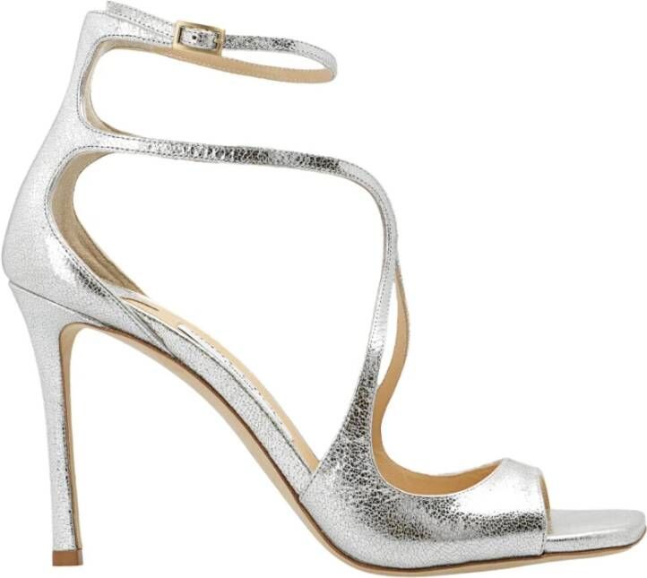 Jimmy Choo Azia sandalen met metallic-effect Goud - Foto 1