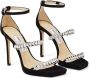 Jimmy Choo Suede Sandalen met Kristalversiering Black Dames - Thumbnail 9