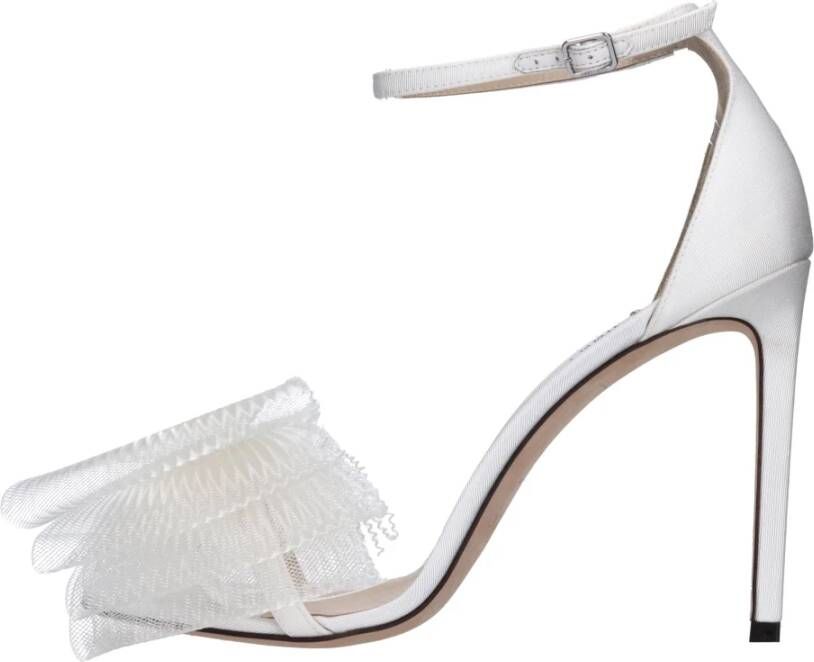 Jimmy Choo Aveline stiletto sandalen White Dames