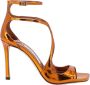 Jimmy Choo Azia glanzende sandalen met hak Brown Dames - Thumbnail 1