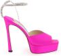 Jimmy Choo Saeda platform sandalen van satijn Pink Dames - Thumbnail 3
