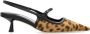 Jimmy Choo Leopard Motif Slingback Pumps Bruin Leer Brown Dames - Thumbnail 5
