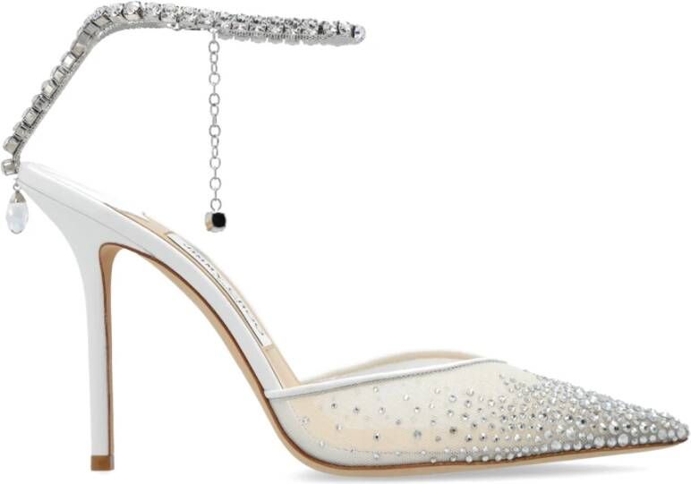 Jimmy Choo Seda Hoge hakken White Dames