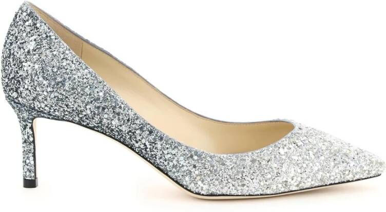 Jimmy Choo Shaded Glitter Romy Pumps Gray Dames