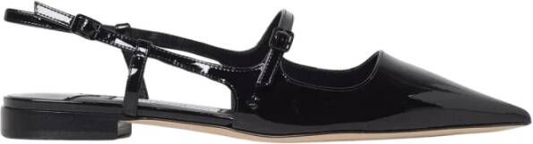 Jimmy Choo Zwarte platte schoenen voor vrouwen Black Dames