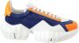 Jimmy Choo Blauw Oranje Diamond Leren Sneaker Multicolor Dames - Thumbnail 1