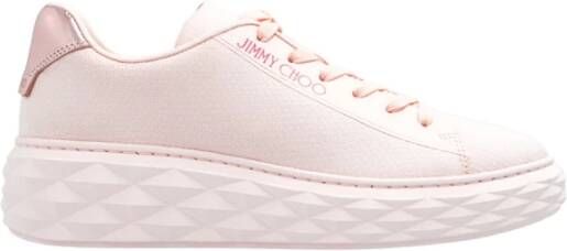 Jimmy Choo Sneakers Diamond Light Maxi Sneakers in poeder roze