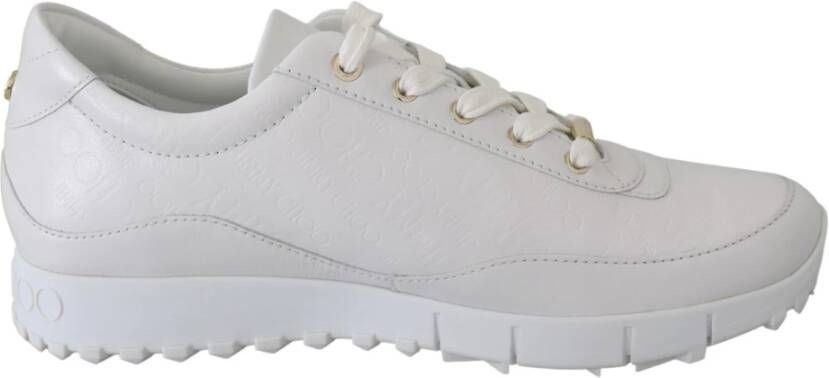 Jimmy Choo Witte Monza Sneakers van leer White Dames