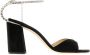 Jimmy Choo Zwarte Suède Sandalen met Verstelbare Enkelband Black Dames - Thumbnail 1