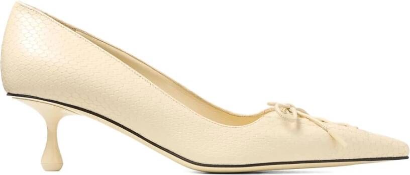 Jimmy Choo Witte Hakken Leren Damesschoenen