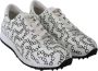 Jimmy Choo Wit zwart lederen Monza sneakers Multicolor Dames - Thumbnail 3