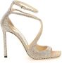 Jimmy Choo Azia sandalen verfraaid met kristal Beige - Thumbnail 1