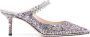 Jimmy Choo Zilveren Glitter Hak Muiltjes - Thumbnail 1