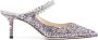 Jimmy Choo Zilveren Glitter Puntige Neus Platte Schoenen Gray Dames - Thumbnail 7