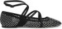Jimmy Choo Zwarte platte schoenen met kristalmesh Black Dames - Thumbnail 7