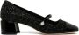 Jimmy Choo Glitter leren pumps Zwart Vierkante neus Black Dames - Thumbnail 3