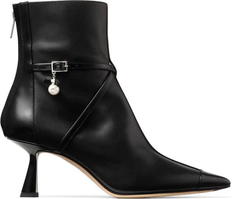Jimmy Choo Zwarte Kalfleren Sneakers