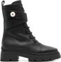Jimmy Choo Zwarte Kalfsleren Dikke Rubberen Zool Veterschoen Black Dames - Thumbnail 5