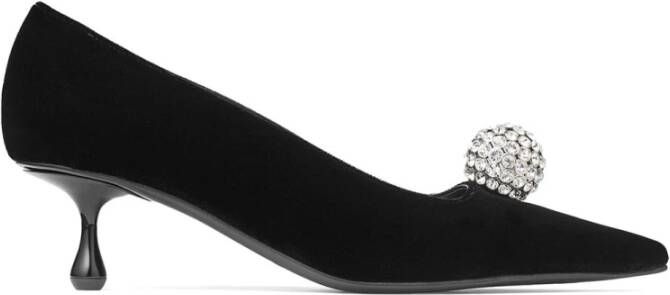 Jimmy Choo Zwarte Kristallen Pumps