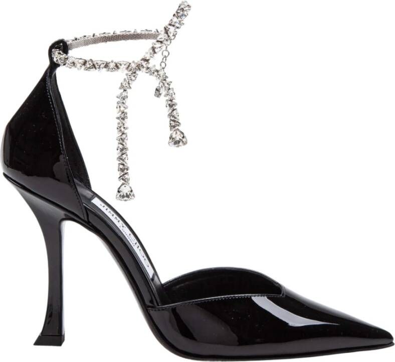 Jimmy Choo Zwarte Pumps met Kristalband