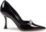 Jimmy Choo Zwarte Lakleren Pumps Met Puntige Neus - Thumbnail 1