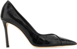 Jimmy Choo Zwarte leren Cass 95 pumps 9 cm hak Zwart Dames