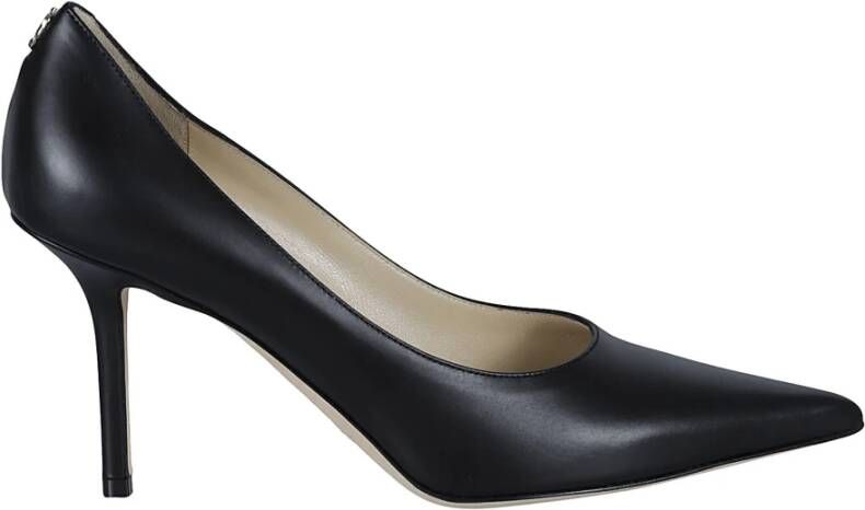 Jimmy Choo Zwarte Leren Hakken