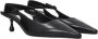 Jimmy Choo Zwarte Leren Platte Sandalen - Thumbnail 1